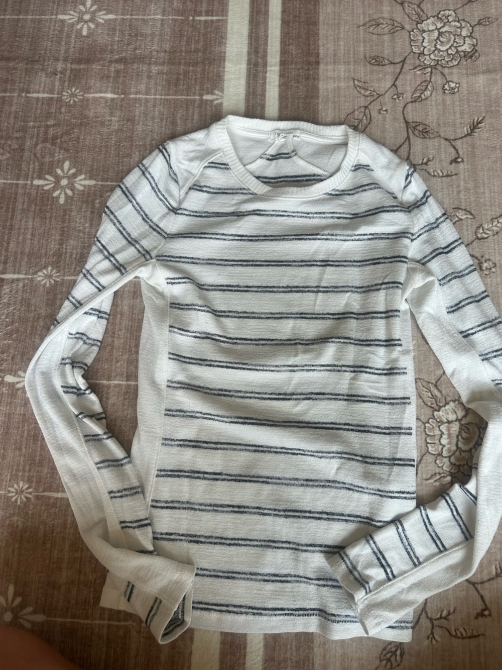 rag & bone White Top with Black Pinstripes